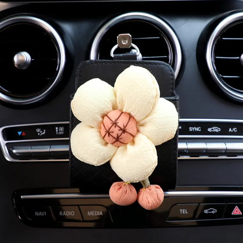 车载车内储物收纳盒汽车收纳袋挂袋车用品手机放置盒出风口置物袋