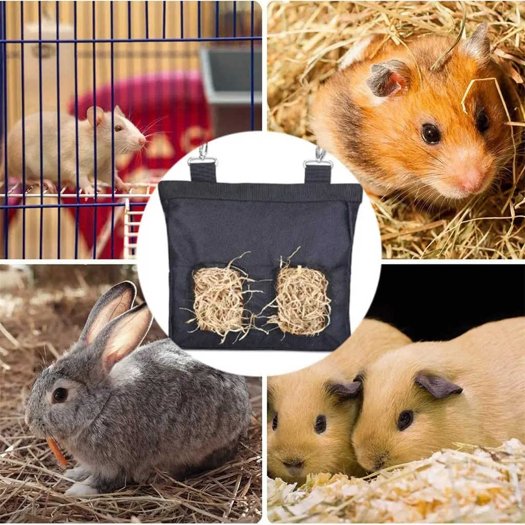 宠物用品宠物喂食袋兔子干草包悬挂式大容量仓鼠豚鼠喂食包