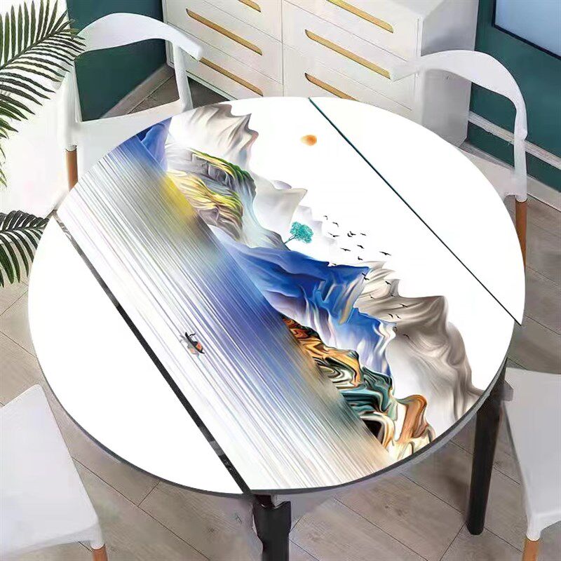 皮革桌布椭圆形折叠圆桌防水防烫新款加厚免O洗桌垫不透明防烫盖,居家布艺,桌布,淘宝优惠券,粉丝福利购,淘宝优惠卷