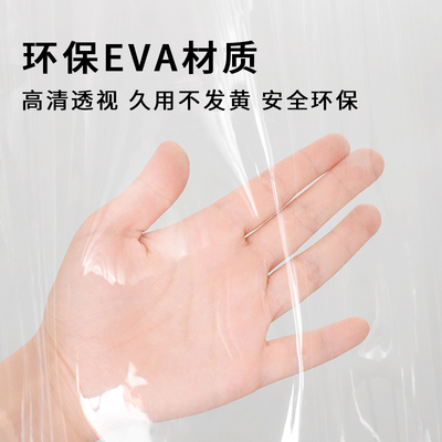 穿杆式磁吸空调门帘家用防风防走冷隔断帘厨房防油烟X遮挡帘免打