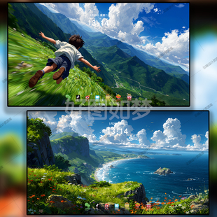 194期 动漫治愈系风景壁纸 4K高清壁纸电脑桌面壁纸16张 自动发