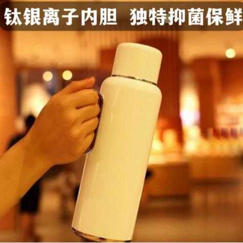 2026新款尚明益君壶钛银离子家用焖茶壶暖瓶商务办公泡茶保温杯