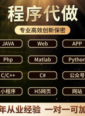 计算机设计java代做程序设计编程Python代编程单片机数据分析sql