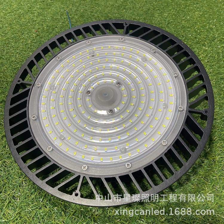 LED工矿灯100W150W200W厂房车间黑色大功率飞碟灯高棚UFO工矿灯