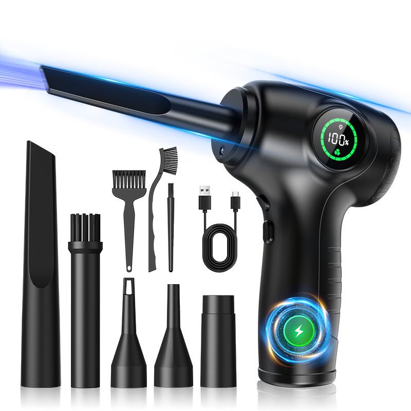 爆品便携式手持吹尘器LED液晶显示屏电脑机箱键盘大功率除尘