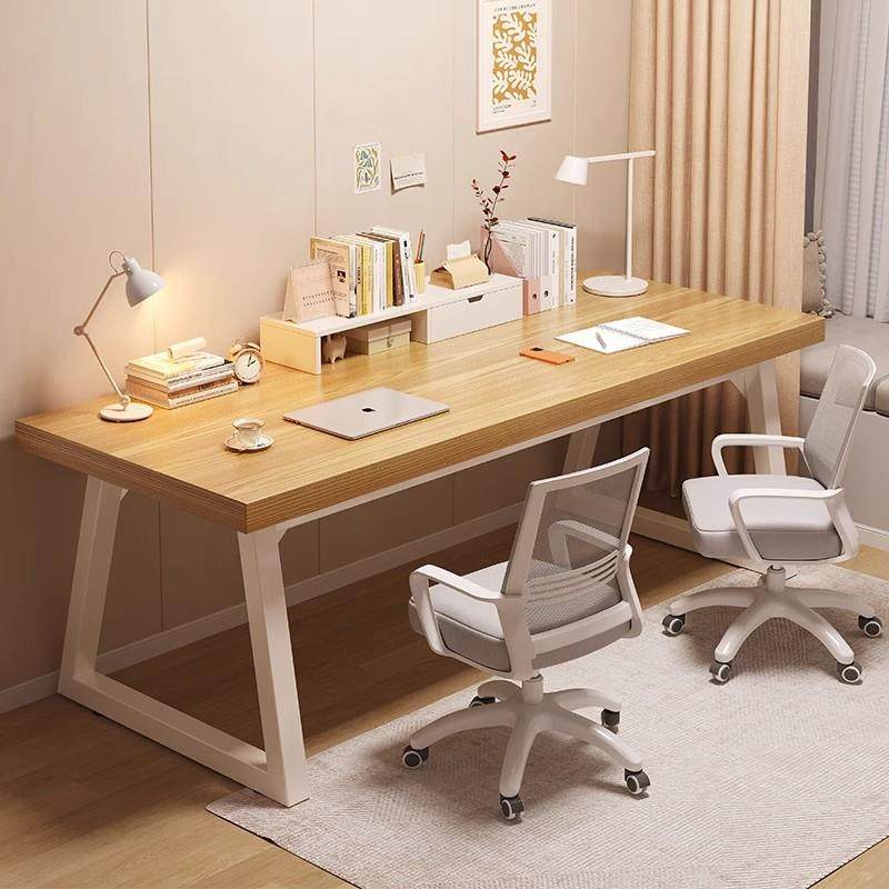 书桌学生家用卧室电脑桌台式双人长条桌学习写字桌简易桌子工作台
