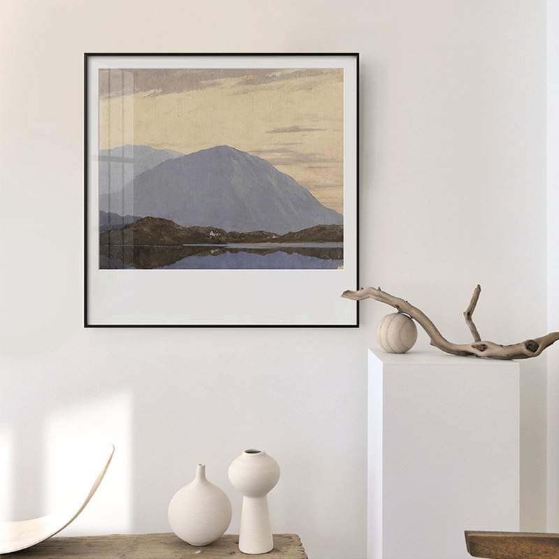 The Irish 北欧风景正方形装饰画简约玄关油画餐厅进门走廊挂画图片