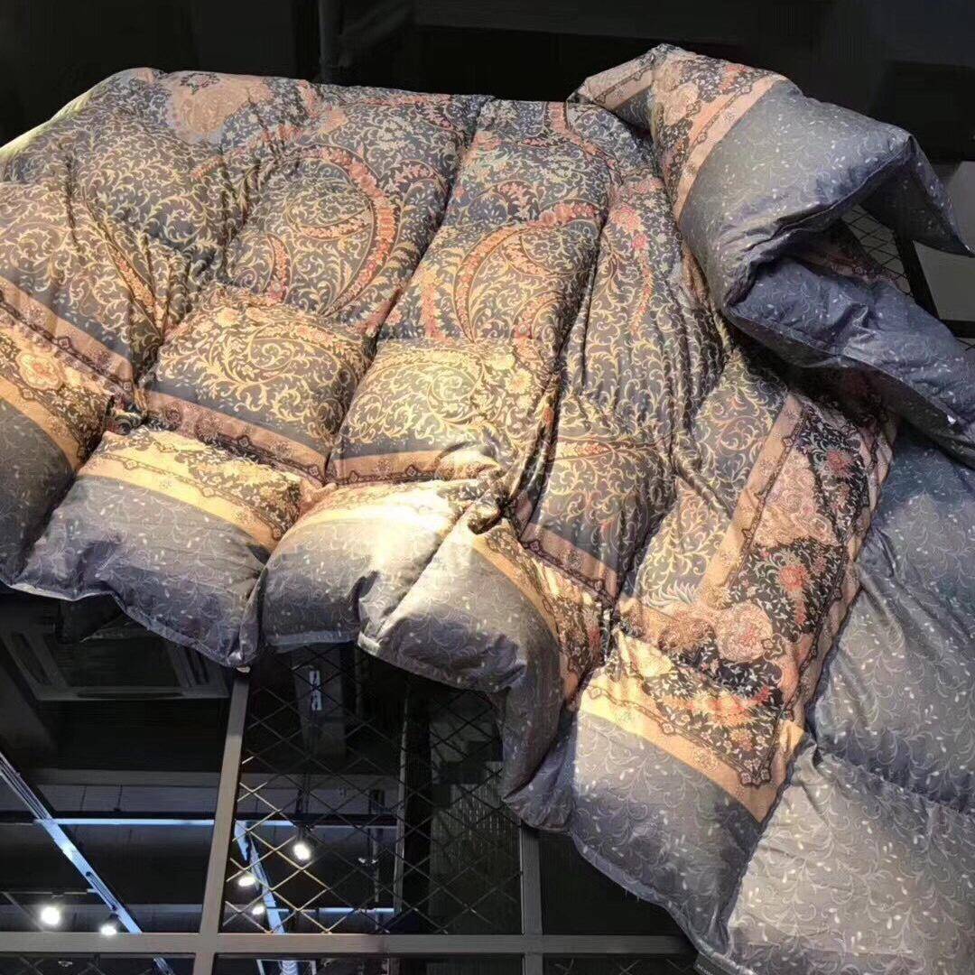 白鹅绒被防羽加厚卧室床上用品保暖纯棉被子被芯羽绒被