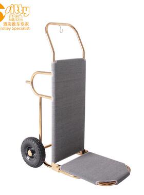 专业生产SITTY斯迪91.2222钛金304不锈钢手推行李车