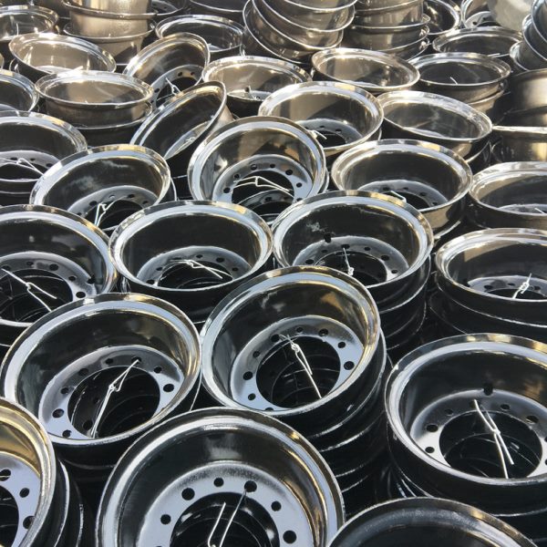 叉车配件钢圈 轮辋后轮轮毂适用于1T/1.5T/2T合力龙工柳工