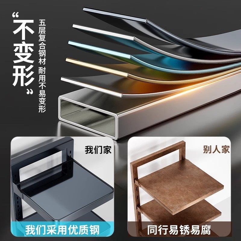 厨房置物架多功能家用锅具收v纳层架水槽下落地多层可调节高度锅图片