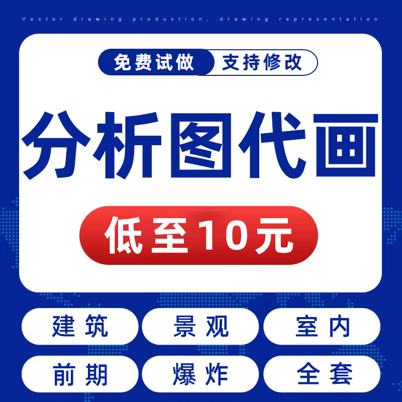 分析图代画区位爆炸景观建筑室内环艺竞赛风插画风ps分析图代做