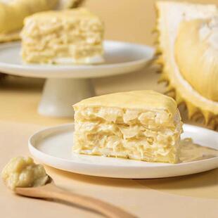 阿钦甜品AQINDESSERT六英寸榴莲千层蛋糕盒子