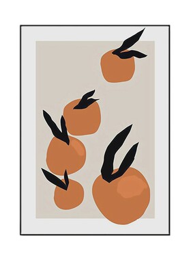 马斯蒂挂b画复古客厅沙发背景墙卧室油画布玄关轻奢人物柿子装饰