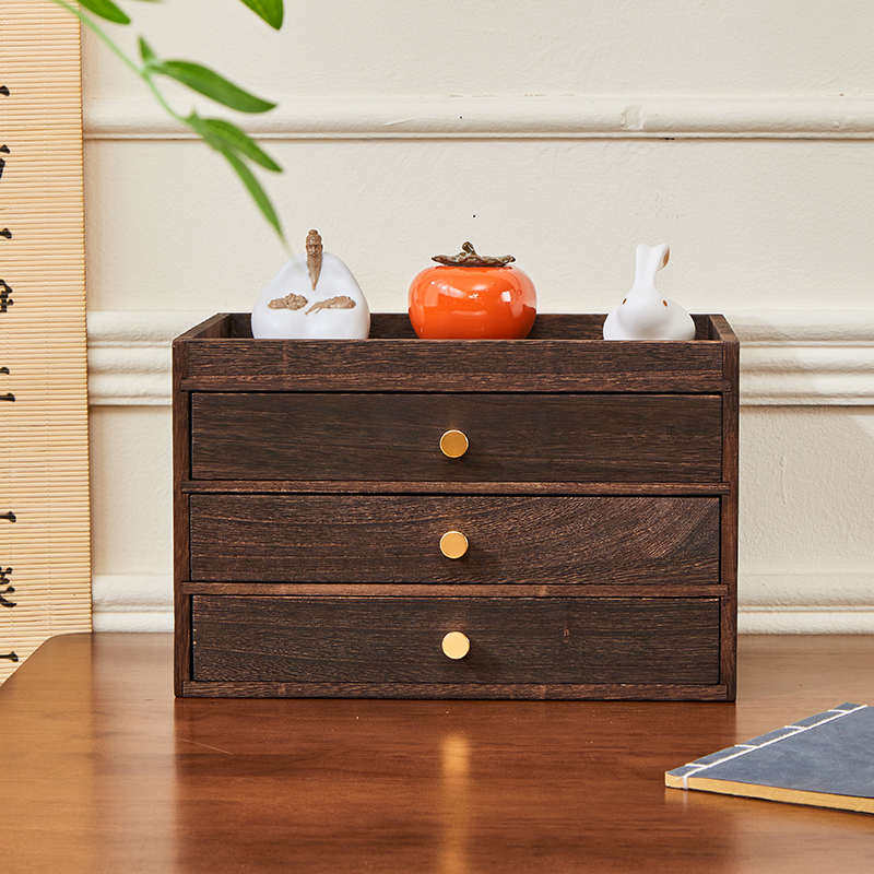 实木抽屉式收纳盒家用中式多层文房四宝储物柜桌面毛笔印章首饰盒,文具电教/文化用品/商务用品,文房四宝,淘宝优惠券,粉丝福利购,淘宝优惠卷