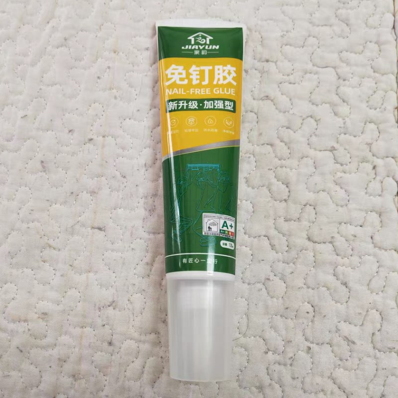 家韵透明免钉胶胶粘墙面置物架厨卫生间免打孔胶水玻璃胶密封胶图片