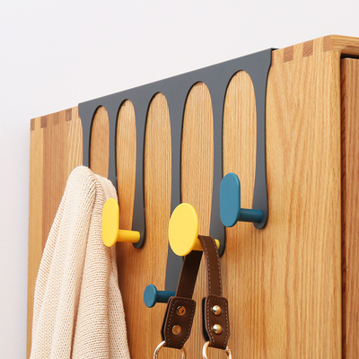 衣柜外侧面挂钩门后挂衣架柜子侧边挂衣钩卧室免打孔收纳架置物架