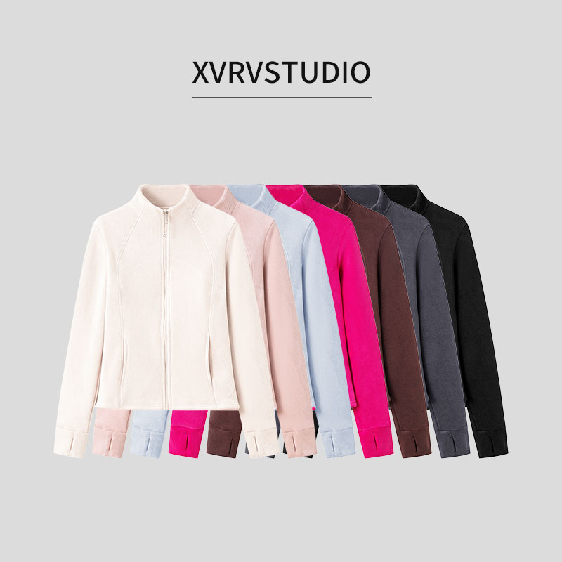 XVRV秋冬新款奥粒绒双面防风立领外套显瘦百搭运动外套