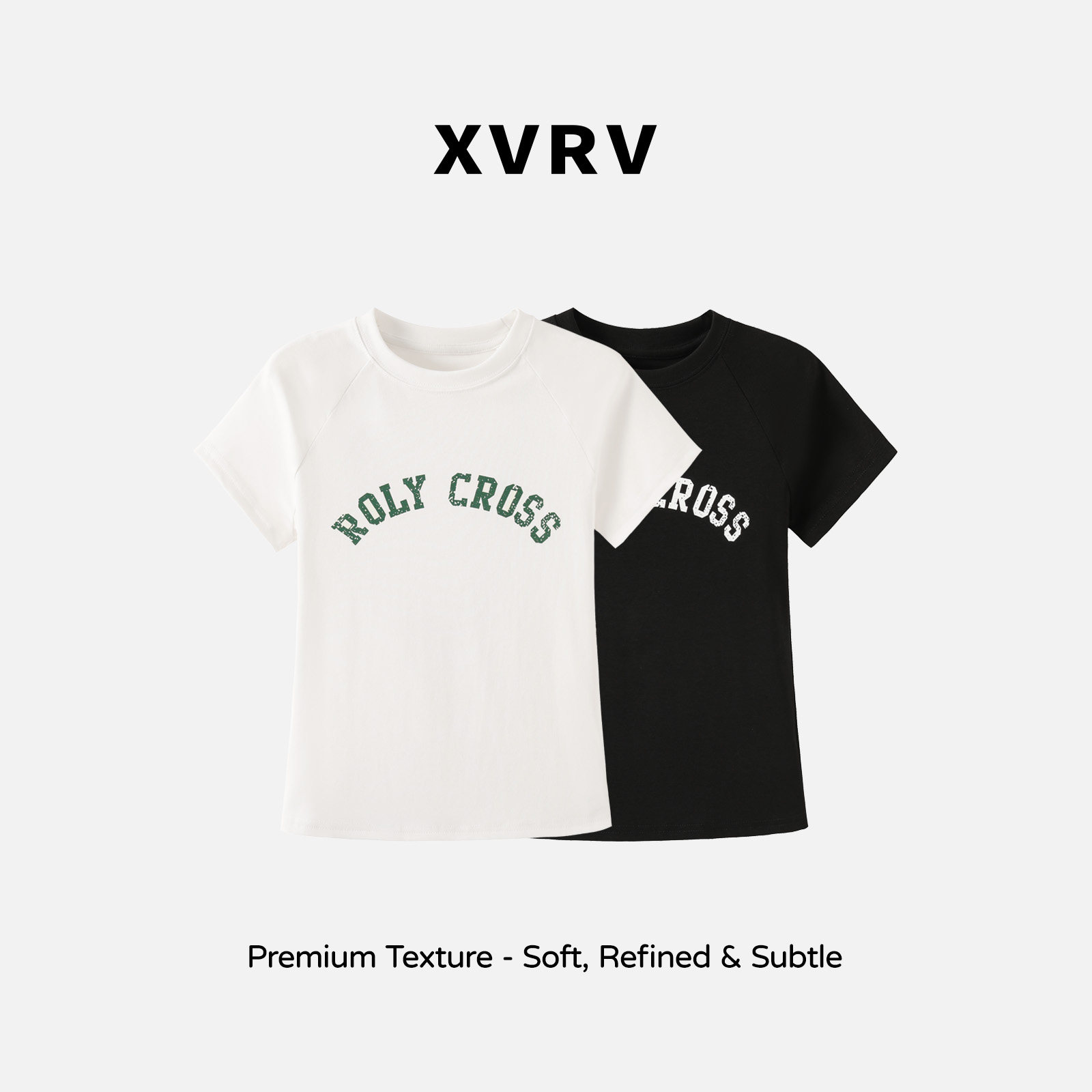 XVRV夏季新款气质修身短袖字母印花圆领运动T恤百搭显瘦上衣女图片