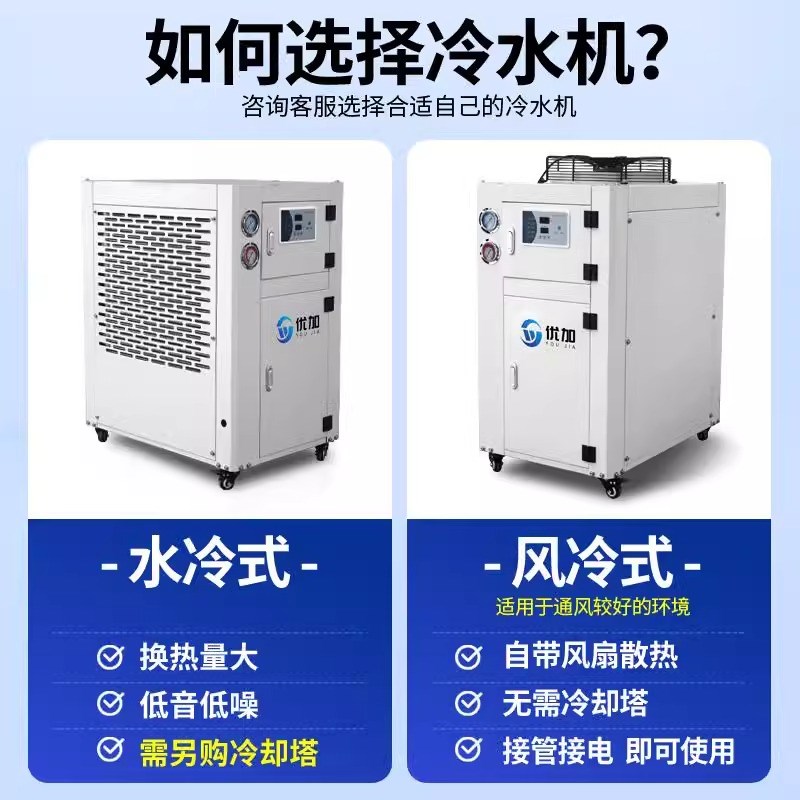工业冷水机风冷式小l型快速制冷注塑水5/10匹工业循环冷却制冷机