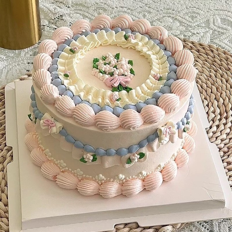 4件套多齿裱花嘴 4B 5FT 7FT 9FT曲奇K饼干套装 18齿蛋糕烘焙工具