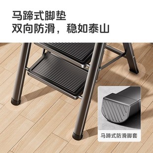 折叠两步梯凳家用洗v车登高取物矮凳子厨房二三步迷你小梯 便携式