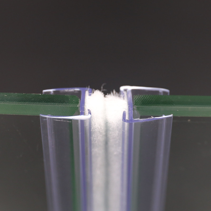 玻璃门密封毛条防风防撞条 挡风B条 自动玻璃门密封胶条带毛条静