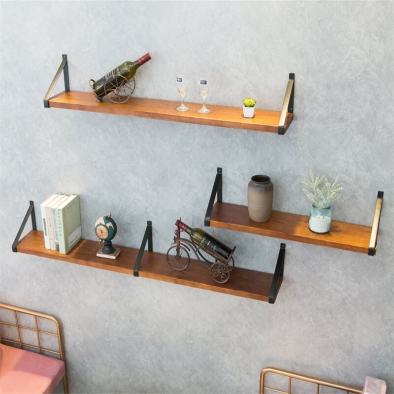 墙壁置物架铁艺i实木一字隔板装饰架挂墙置物架客厅高承重酒架书,住宅家具,搁板/置物架/家用陈列架,淘宝优惠券,粉丝福利购,淘宝优惠卷