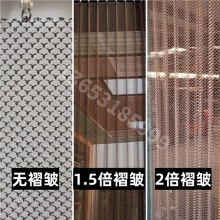 金属装饰网垂帘窗帘吊顶天花隔断屏风幕墙不锈P钢螺旋编织金属网