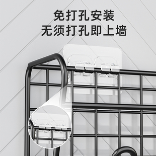 免打孔门后鞋 收纳神 架子简易门口家用A室内浴室沥水拖鞋 架壁挂式
