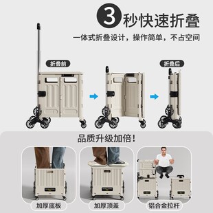 买菜小拉车家用轻便可折叠超市购C物小推车取快递神器爬楼梯拉杆
