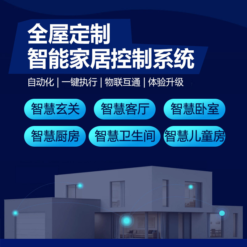智能家居控制系统远程语音无线开关套装天猫精灵全屋万能控制网关