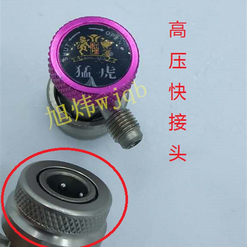 猛虎R134A汽车空调快接快速接头加雪种转换接头空调维修加氟快接