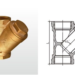 专卖店 2寸 正品 埃美柯586防腐耐高温青铜Y型过滤器排污阀DN50