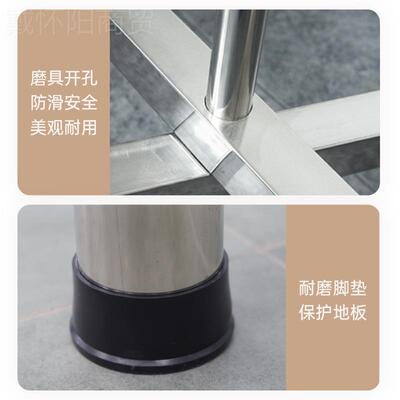 3饭04不锈钢折叠桌腿餐台架户外圆桌圆支台架加厚金脚YBD属桌桌献