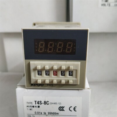 开普KPOO 单延时数显时间继电器T4S-8C (DH48S-1Z) 带暂停复位