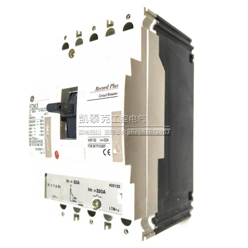 正品美国通用GE塑壳断路器FD63 3P 32A FDE36TF032EF(波兰产)