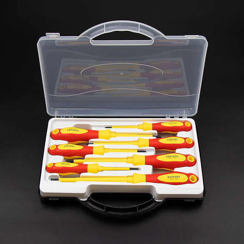 开拓台湾VDE认证1000V绝缘螺丝刀十字一字电工工具起子改锥组合套