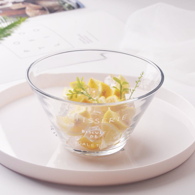 拍照碗单个简约创意个性可爱欧式燕麦水果沙拉碗盘玻璃深碗草帽碗