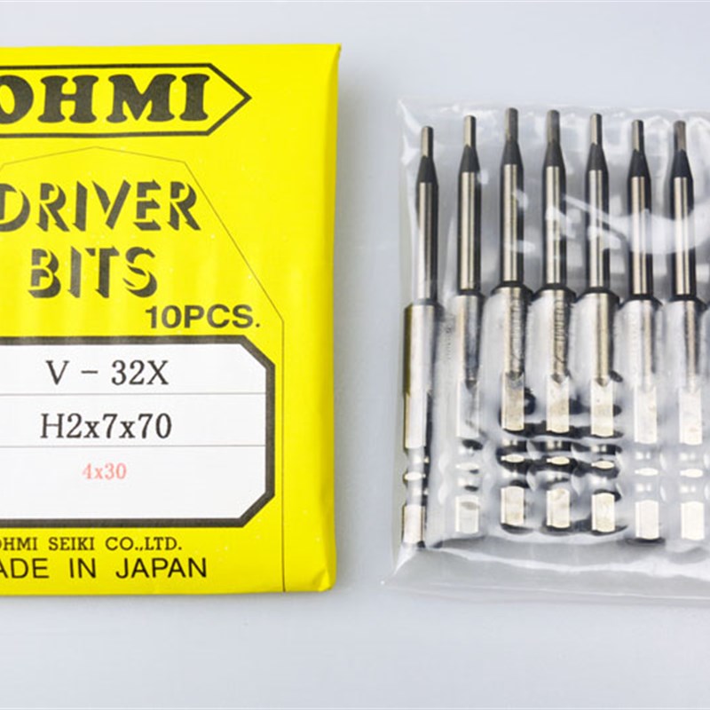 日本Ohmi批头V-32X H2X7X70 4X30螺丝刀头电钻头内六角