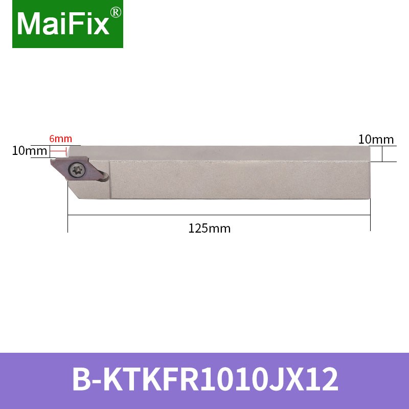 数控走心机切断刀杆外圆后扫切槽车刀杆KTKFR/L0810JX12/1010JX16