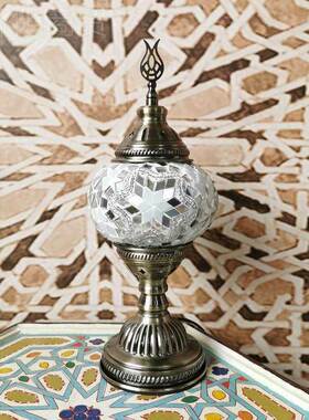 aMroccan XMHtable饰 lmop 摩洛哥台灯手工复古异域卧室客厅装台