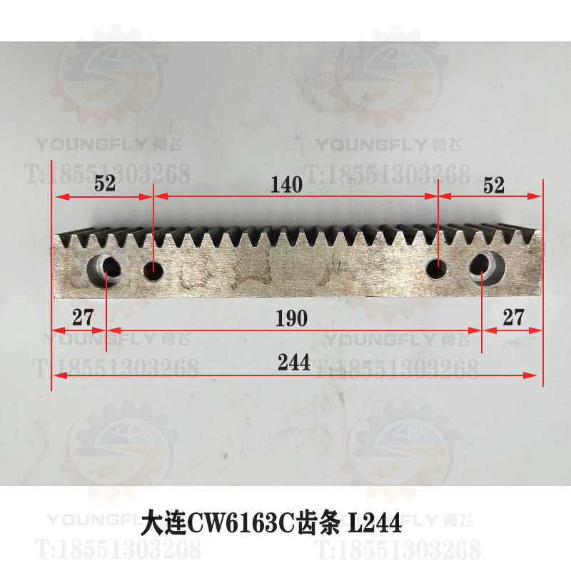大连CW6163C CW6163E CW6180C CW6180E车床床身齿条 牙条