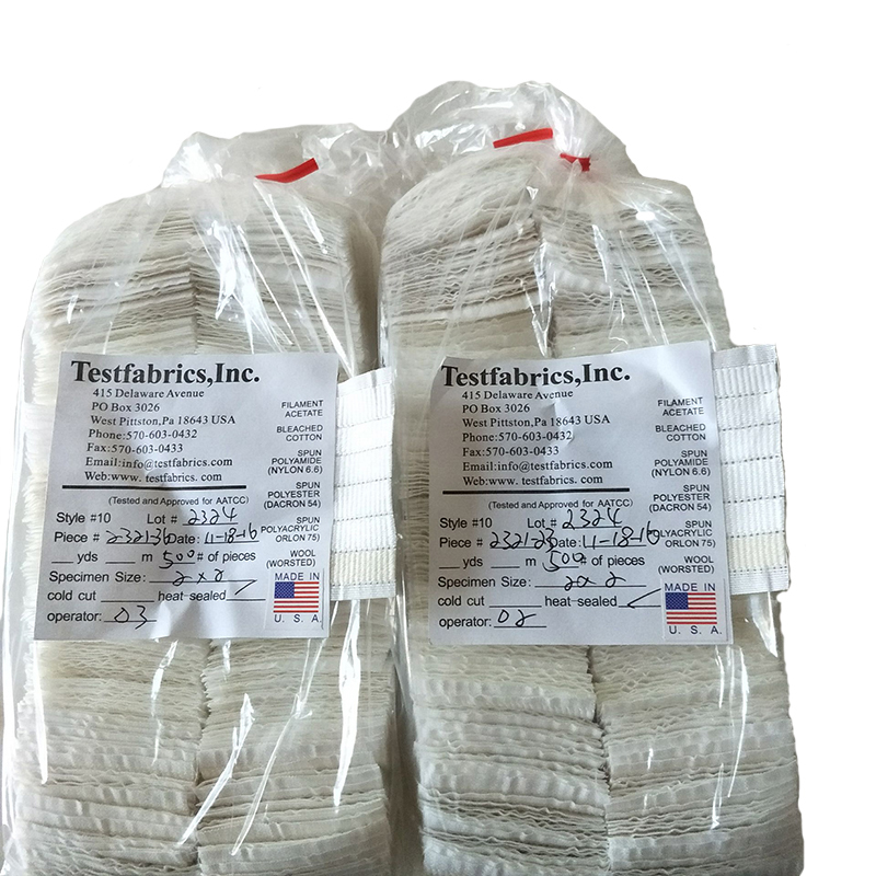 10#冷切 测试布AATCC10#号多纤维布美标六纤维布多纤维贴衬布附布