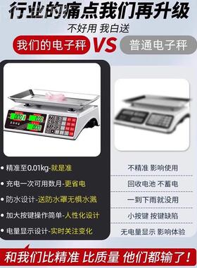 电子秤高精度数商用小型精家准克称卖菜称重用XPL厨物房食公斤台