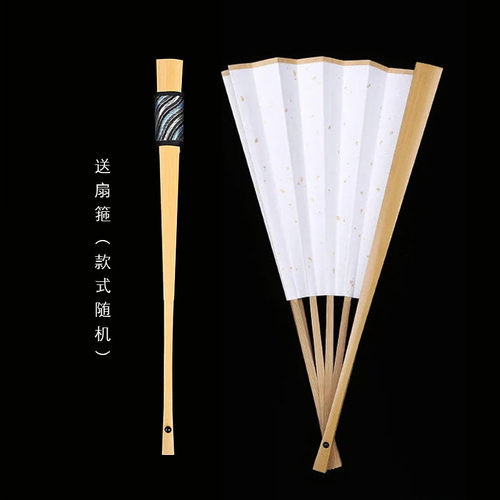 文玩玉竹绢布折扇加厚绫红黑黄防水防撕耐用O扇子环保纯色洒金扇
