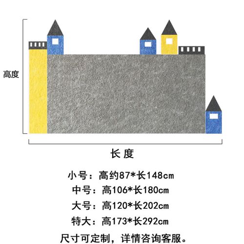 幼儿园主题墙环创城堡毛毡板展示板宣传I栏文化墙宣传公告栏背景