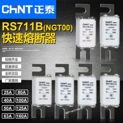 NGT00 RS711B 160A 125A 100A 80A 63A 50A 40A 32A 25A熔断器