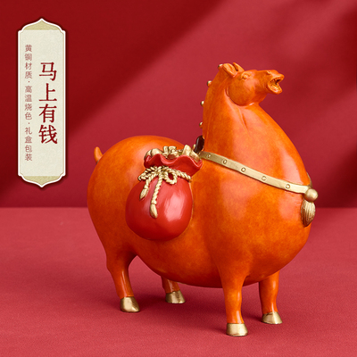 《善吉来-马上有钱摆件》