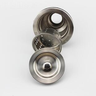 厨房菜盆不锈钢水下提器 提单双槽洗菜盆JKY下水笼篮落水器供应